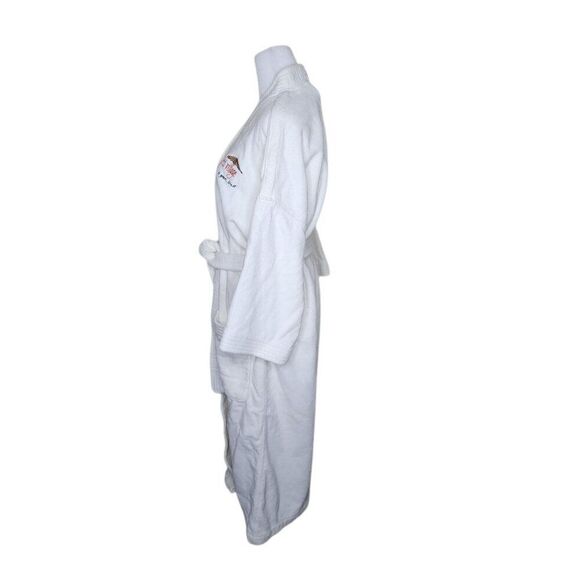 Vintage Tahiti Village Las Vegas Resort Luxury Terrycloth Bathrobe White OS - Picture 8 of 10